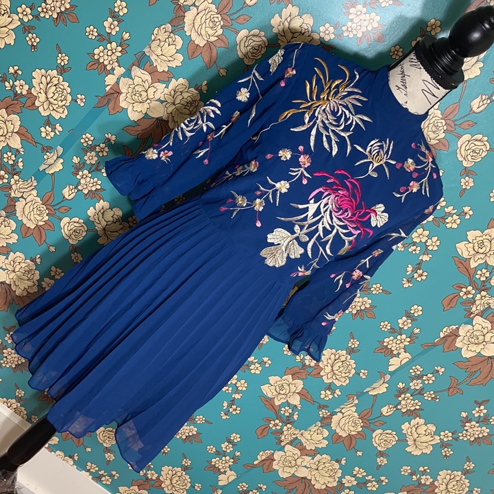 ASOS Embroidery Ruffle Dress - Picture 4 of 8
